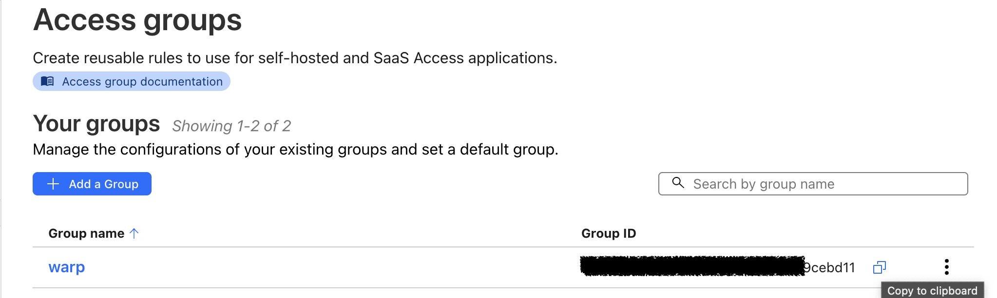 Creating Access Groups on Cloudflare One