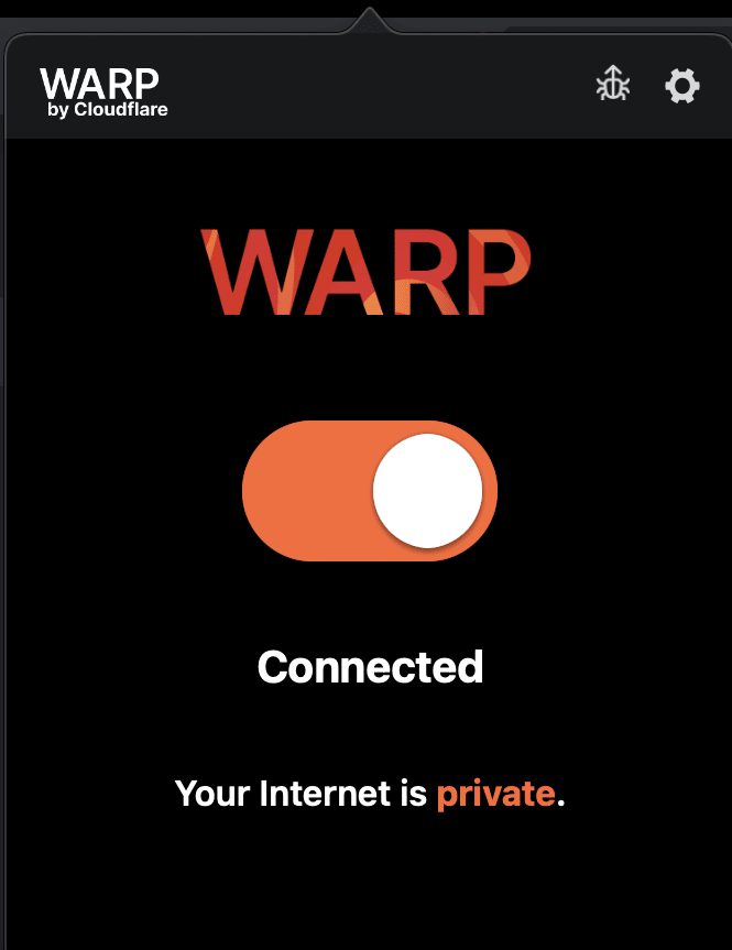 Enabled Warp Client on Your Devices